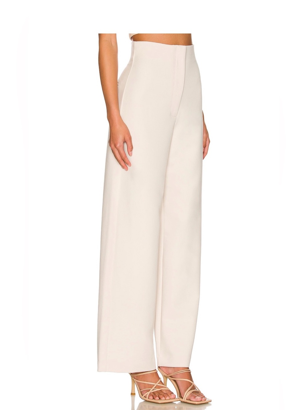 Bardot Anna High Waist Pants in Beige - Picture 2 of 4